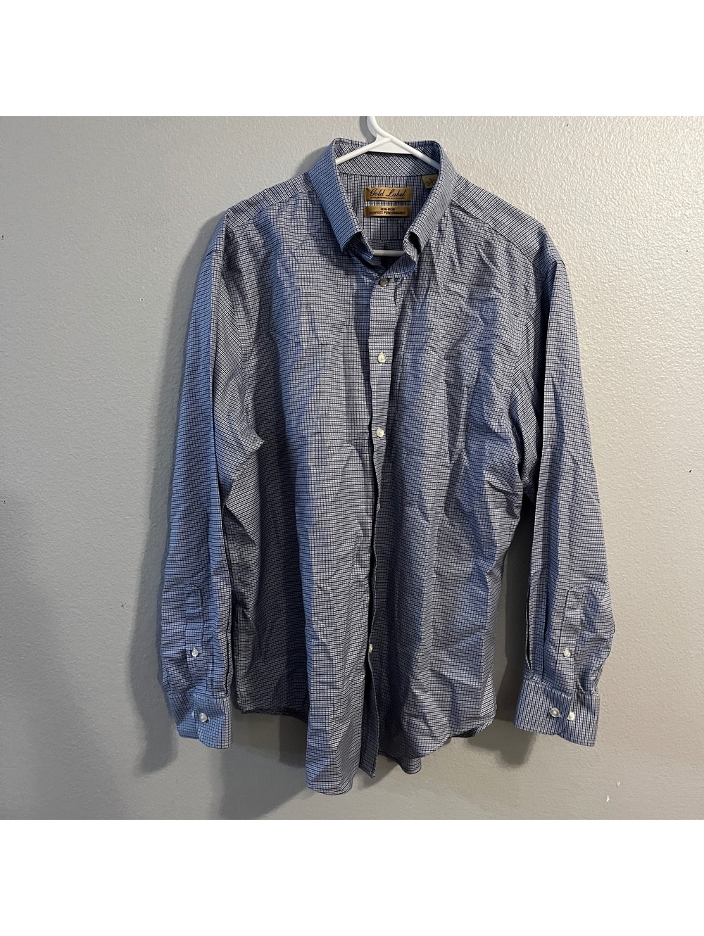 Roundtree and Yorke Longsleeve Button Down Shirt Light Blue Size L